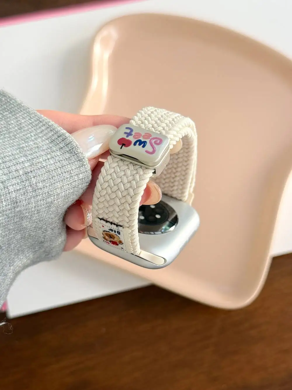 Milanese Loop Magnetic - Nice cartoon bear magnetic nylon loop