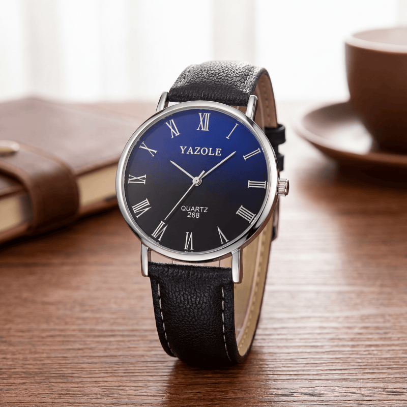 YAZOLE Minimalist Quartz Watch - Leather Watch Band Men review and price