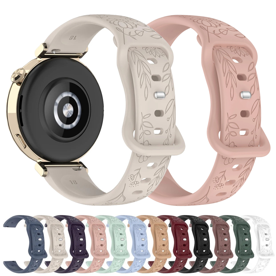 20 22mm 3D Flowers Silicone St - Silicone Watch Band 22Mm review and price