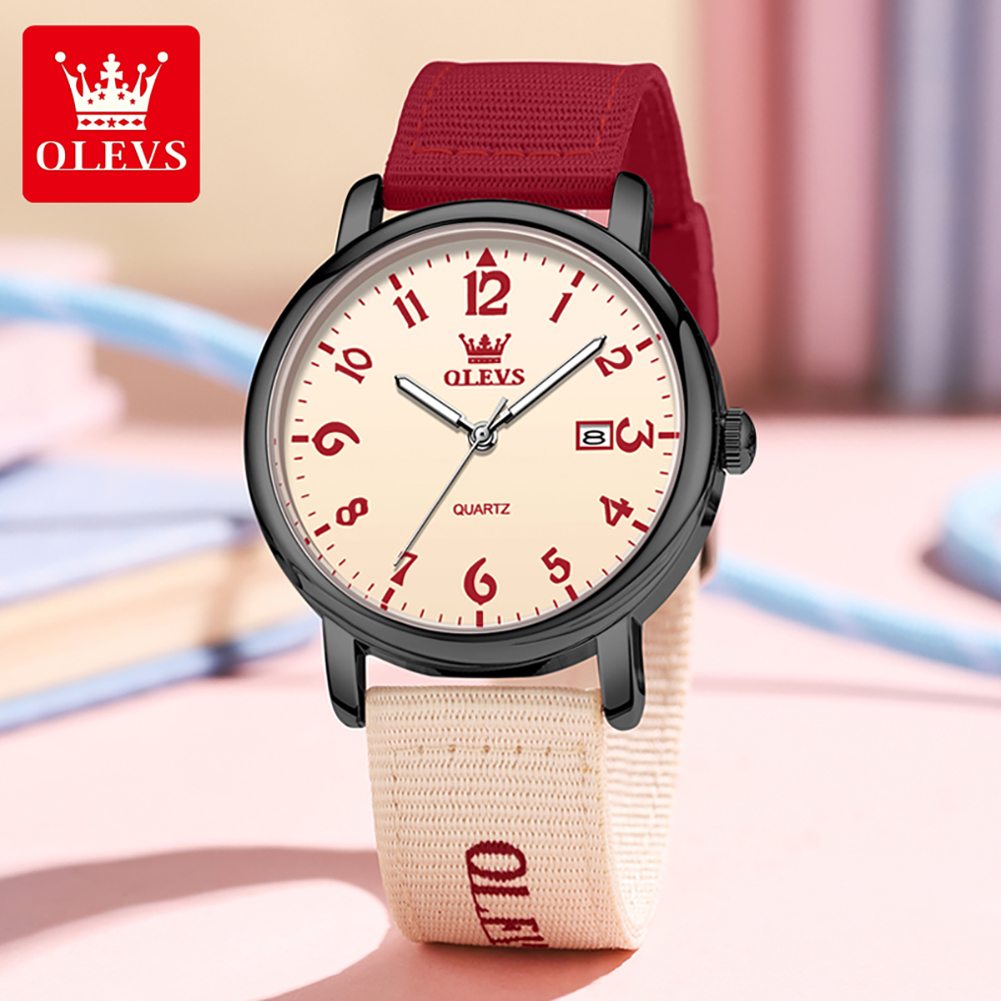 OLEVS Brand New Fashion Quartz - Canvas Strap Watch review and price